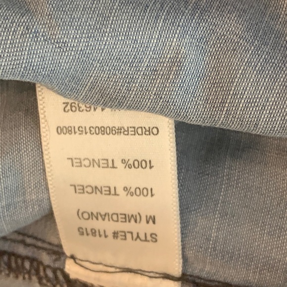 Be Cool Blue Denim Button Up Shirt - Picture 8 of 9